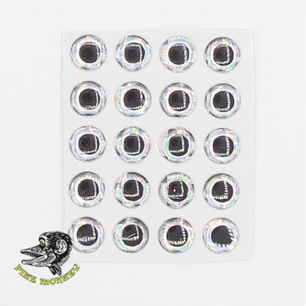 Epoxy Augen 10 mm-Holo Silver