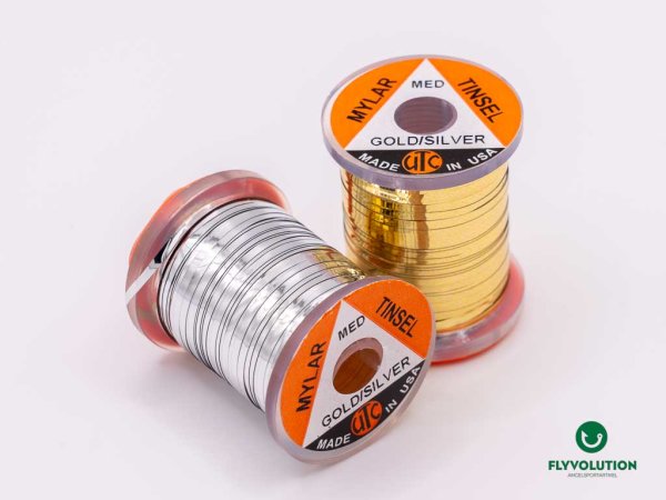 Flat Mylar Tinsel gold/silber