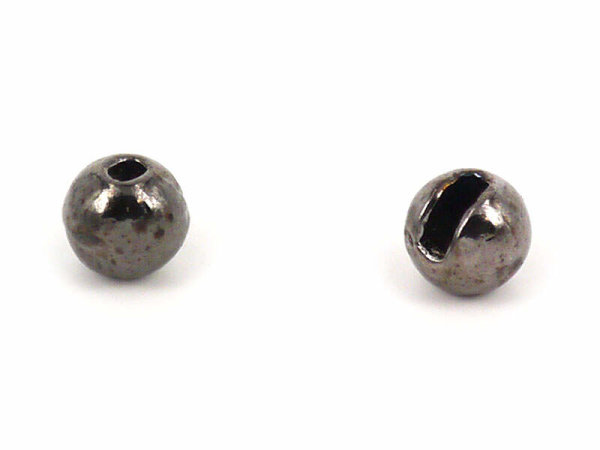 Tungsten Perlen geschlitzt Black Nickel - EINZELN