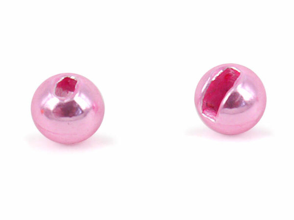Tungsten Perlen geschlitzt Pink Metallic - EINZELN