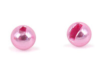 Tungsten Perlen geschlitzt Pink Metallic - EINZELN 3,5 mm