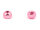 Tungsten Perlen Pink Metallic - 25 Stk 3,5 mm